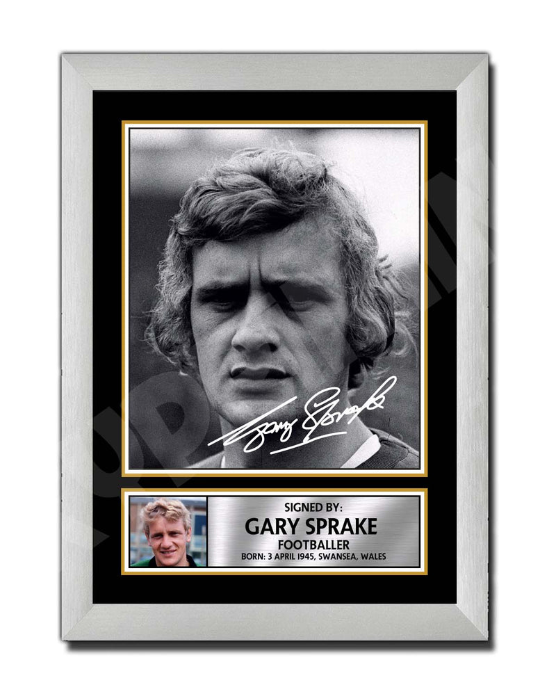 Gary Sprake 2 Limited Edition Football Player Signed Print - Football