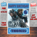 Personalised Gears Of War Xbox Inspired Style Game Kids Inspired Birthday Card (SA)