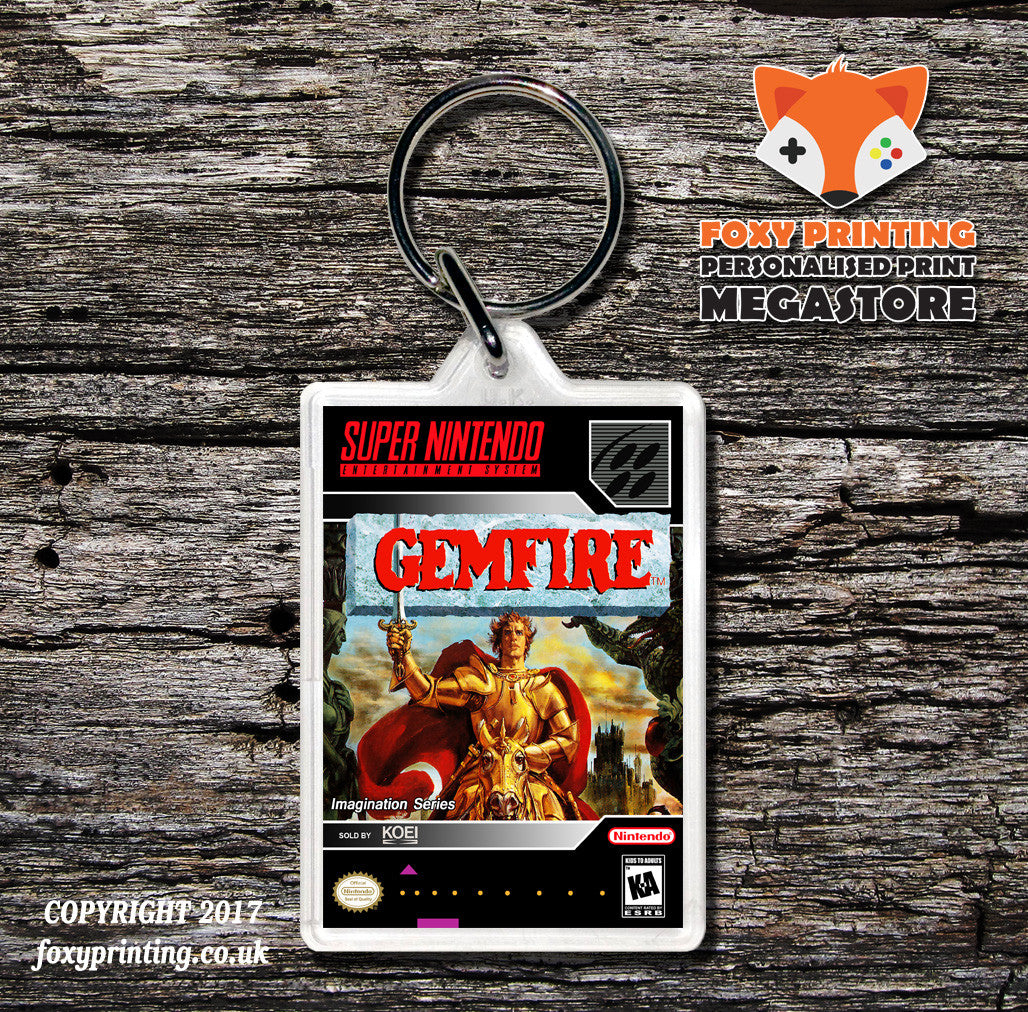 Gemfire Game Inspired Retro Gaming Keyring