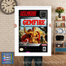 Gemfire Super Nintendo GAME INSPIRED THEME Retro Gaming Poster A4 A3 A2 Or A1