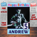 Personalised Genji Artwork Overwatch Inspired Style Game Kids Inspired Birthday Card (SA)