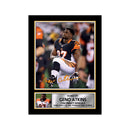 Geno Atkins Limited Edition Football Signed Print - American Footballer