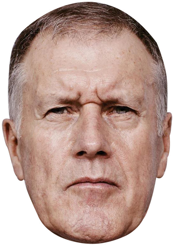 GEOFF HURST OLD JB - Footballer Fancy Dress Cardboard Celebrity Party Face Mask