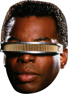 Geordi La Forge Face Mask – Fancy Dress Cardboard Costume Mask