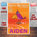 George Of The Jungle 5 Style Theme Personalised Kidshows Birthday Card (SA)