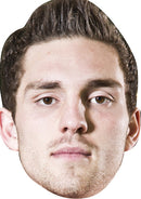 George North Rugby 2018 Celebrity Face Mask Fancy Dress Cardboard Costume Mask