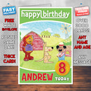 Get Squiggling 5 Style Theme Personalised Kidshows Birthday Card (SA)
