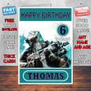Personalised Ghost Recon 1 Inspired Style Game Kids Inspired Birthday Card (SA)