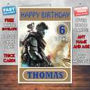 Personalised Ghost Recon Tom Clancys 2 Inspired Style Game Kids Inspired Birthday Card (SA)