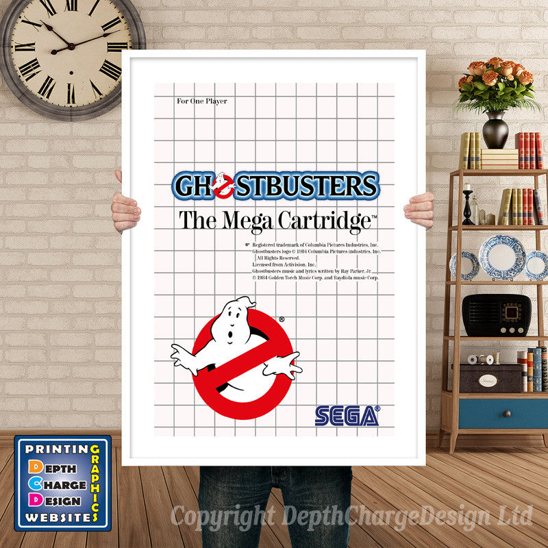 Ghostbusters Inspired Retro Gaming Poster A4 A3 A2 Or A1