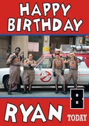 Ghostbusters NEW Design 1 THEME INSPIRED Kids Adult Personalised Birthday Card