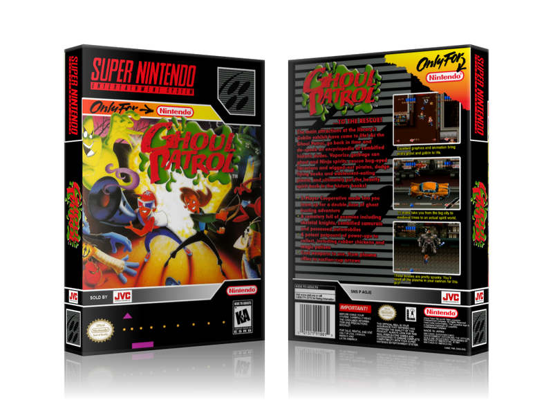 Ghoul Patrol Replacement Nintendo SNES Game Case Or Cover