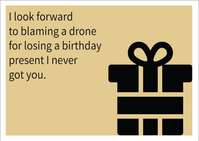Gift I Never Bought INSPIRED Adult Personalised Birthday Card Birthday Card