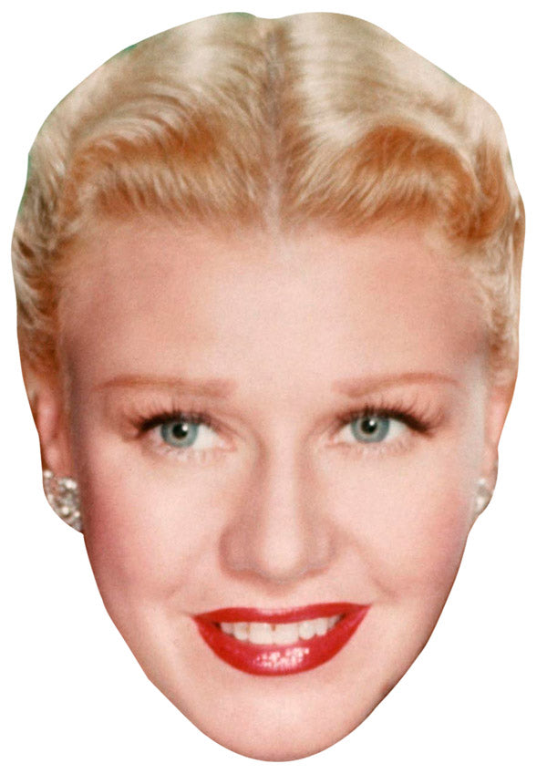 Ginger Rogers Face Mask – Fancy Dress Cardboard Costume Mask