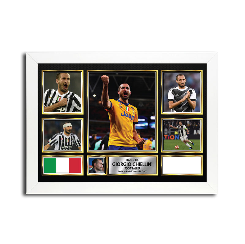 Giorgio Chiellini MC1594 Autographed Football Poster