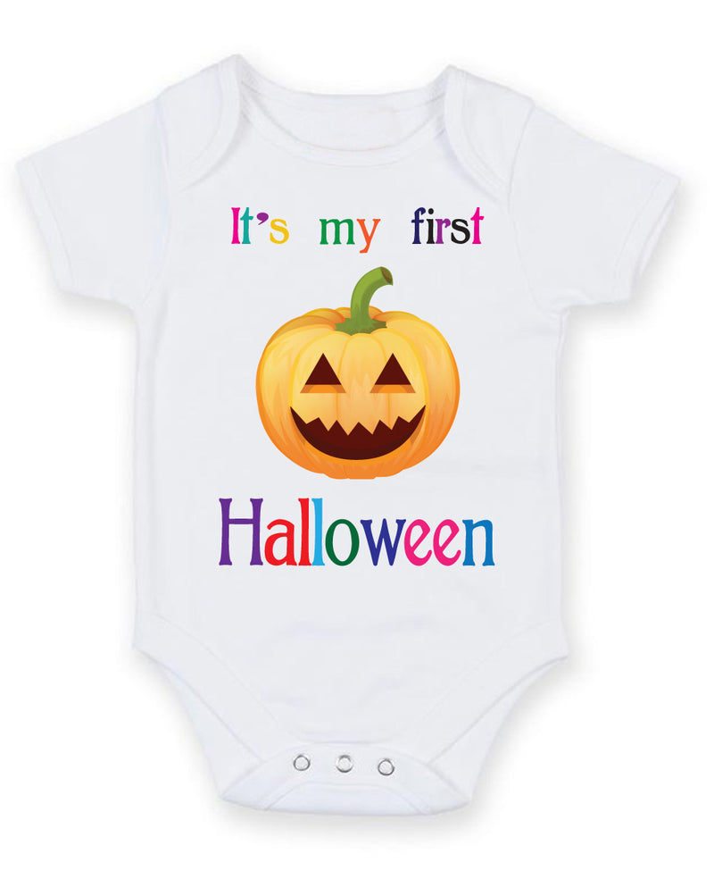 Girls It's My First Halloween Baby Grow Bodysuit