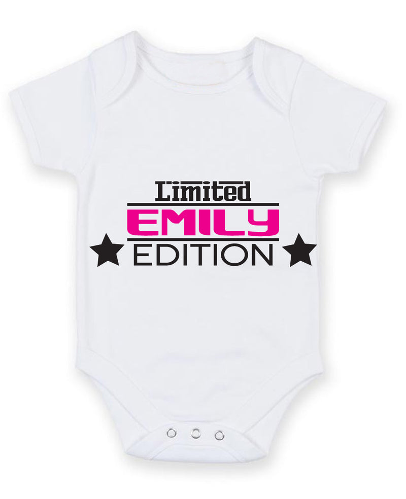 Girls Name Limited Edition Baby Grow Bodysuit