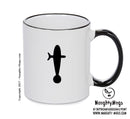 Glass Dropper Black Handle Alchemy Mug GOTHIC GOTH HORROR STARS HORROSCOPE BLACK MAGIC MUG