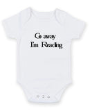 Go Away I Am Reading Personalised Baby Boy Girl Unisex Short Sleeve Bodysuit