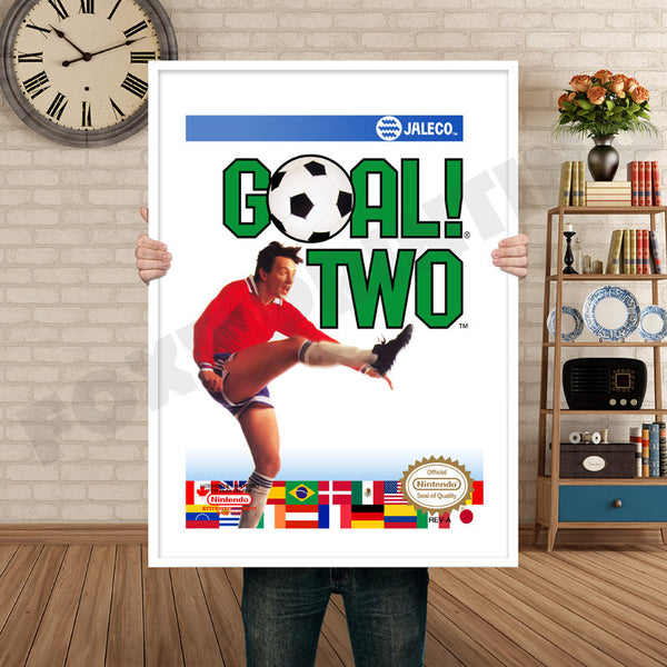 Goal Two Retro Game Inspired Theme Nintendo NES Gaming