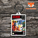 Gods Game Inspired Retro Gaming Keyring