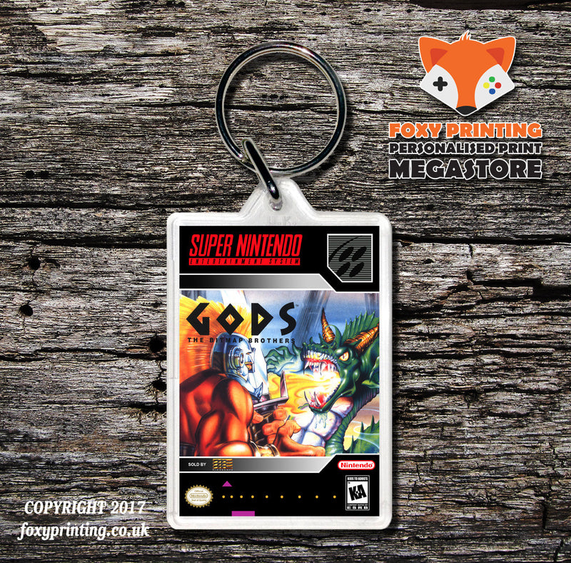 Gods Game Inspired Retro Gaming Keyring