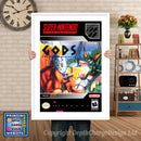 Gods Super Nintendo GAME INSPIRED THEME Retro Gaming Poster A4 A3 A2 Or A1