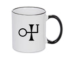 Gold 2 Black Handle Alchemy Mug GOTHIC GOTH HORROR STARS HORROSCOPE BLACK MAGIC MUG
