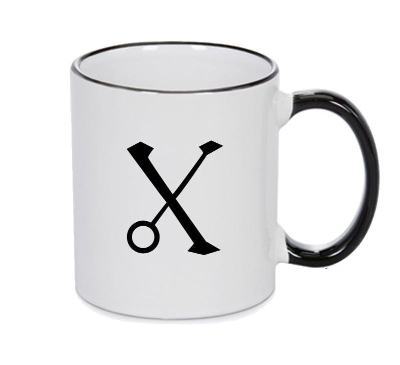 Gold Trinkbar Black Handle Alchemy Mug GOTHIC GOTH HORROR STARS HORROSCOPE BLACK MAGIC MUG
