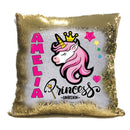 Unicorn 115 Personalised Gold Magic Cushion including cushion insert