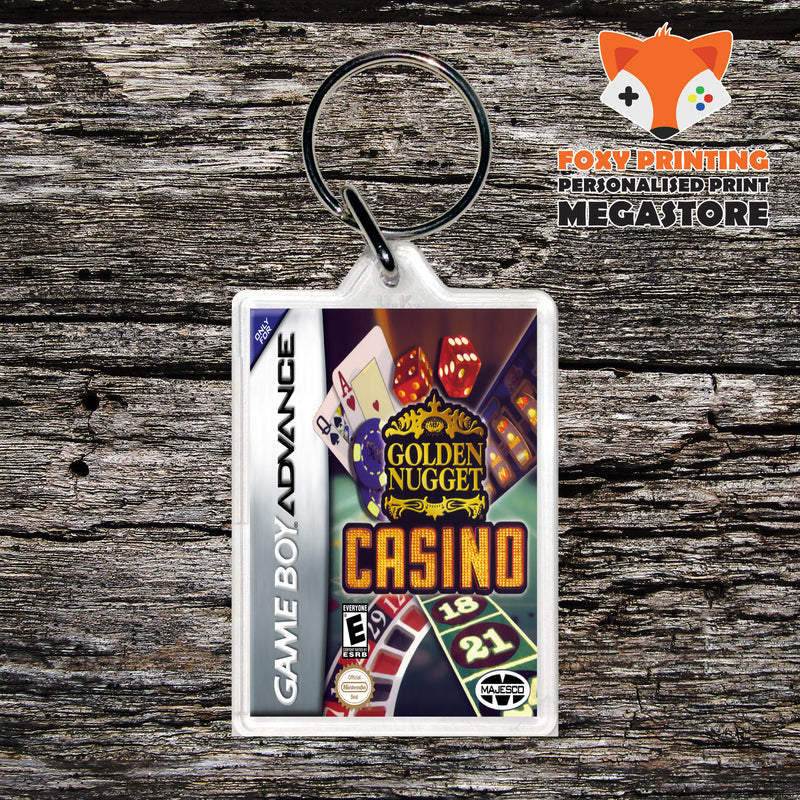 Golden Nugget Casino Retro Gaming Keyring