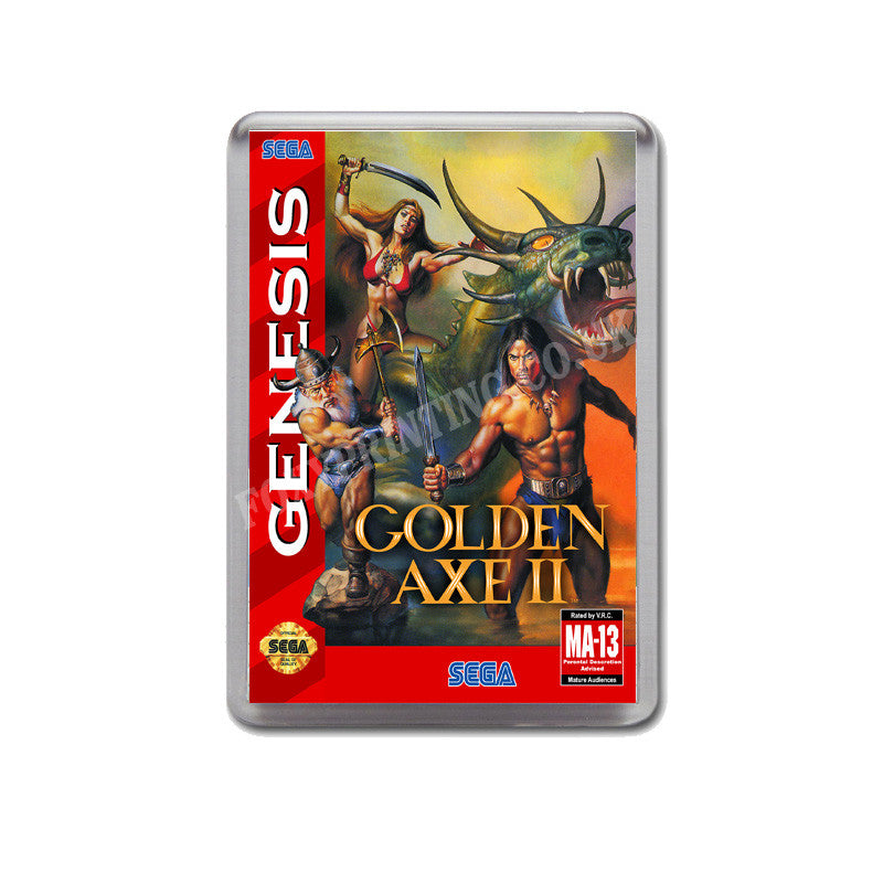 Golden Axe 2 (2) Game Style Inspired Sega Megadrive Retro Video Gaming Magnet