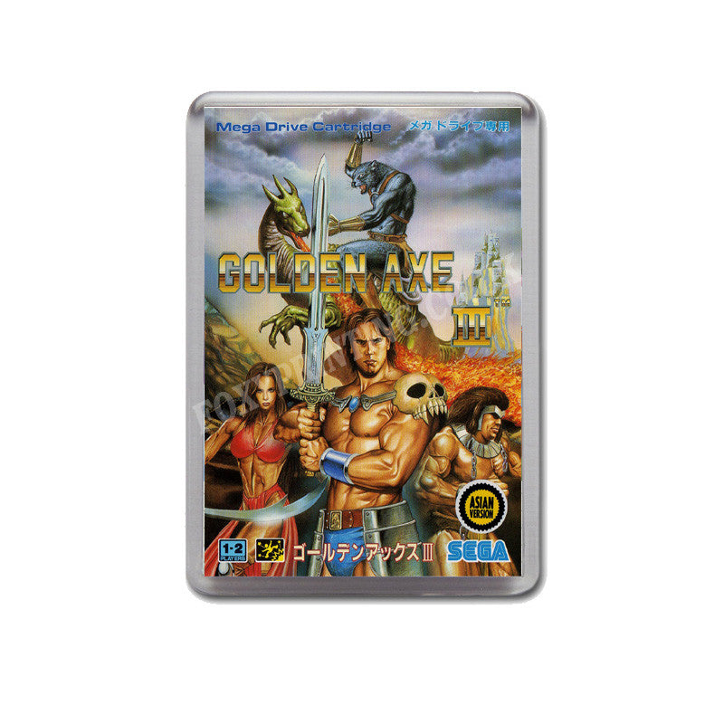 Golden Axe 3 Game Style Inspired Sega Megadrive Retro Video Gaming Magnet