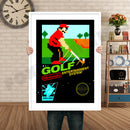 Golf Retro GAME INSPIRED THEME Nintendo NES Gaming A4 A3 A2 Or A1 Poster Art 266