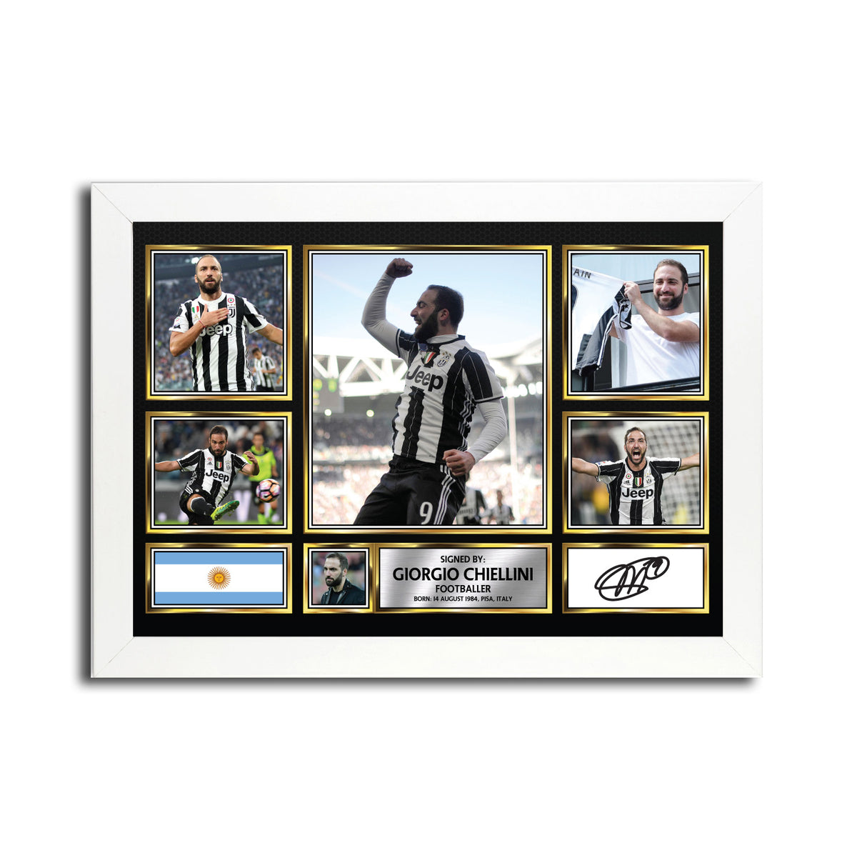 Gonzalo Higuain MC1595 Printed Signature Football Poster