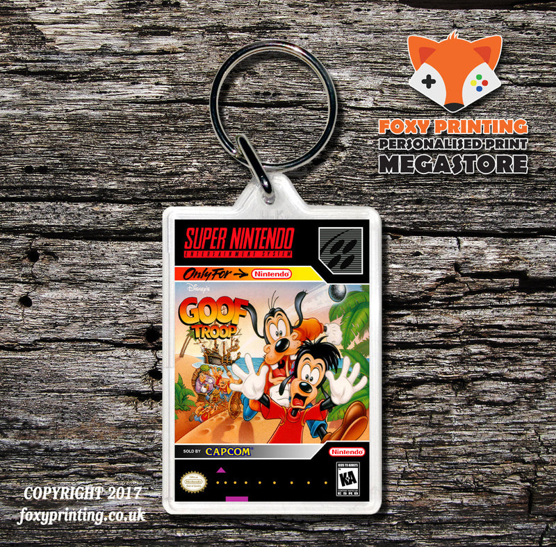Goof Troop Game Inspired Retro Gaming Keyring