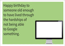 Google INSPIRED Adult Personalised Birthday Card Birthday Card