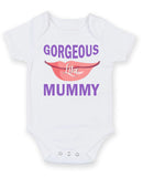 Gorgeous Like Mummy Personalised Baby Boy Girl Unisex Short Sleeve Bodysuit