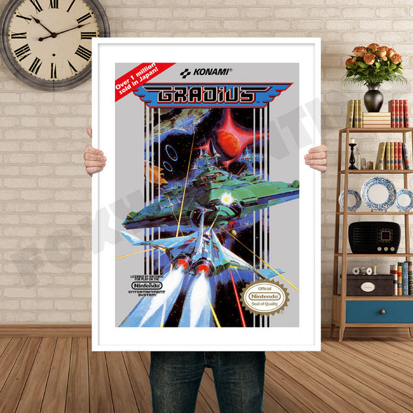 Gradius Retro Game Inspired Theme Nintendo NES Gaming