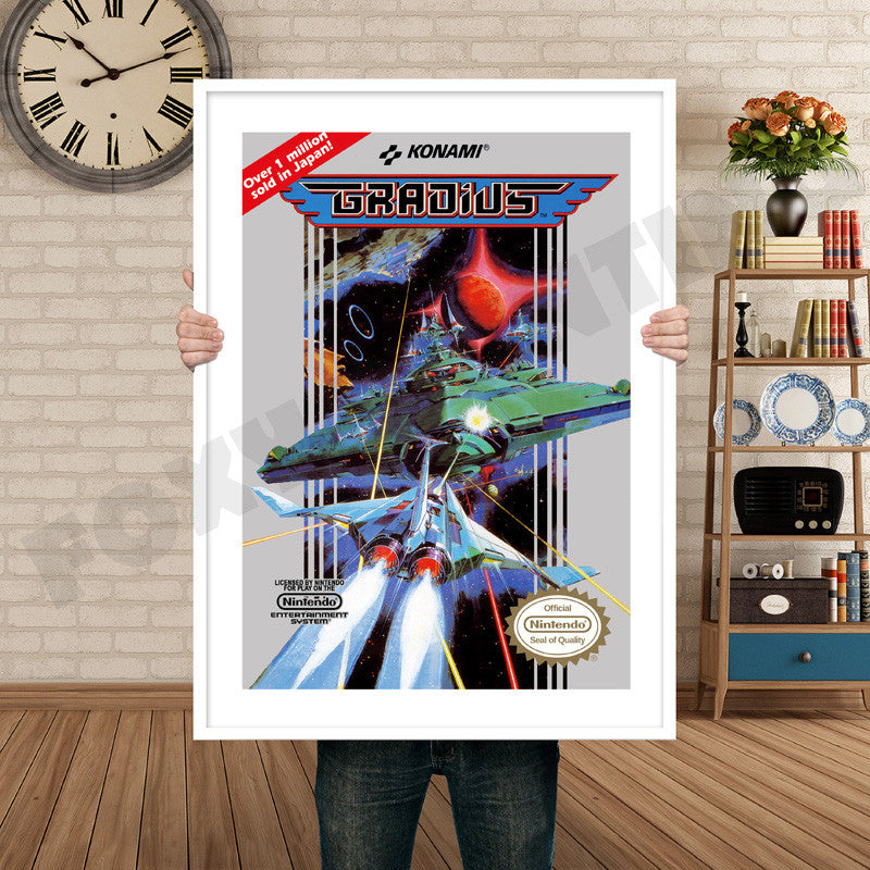 Gradius Retro GAME INSPIRED THEME Nintendo NES Gaming A4 A3 A2 Or A1 Poster Art 272