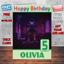 Personalised Graffiti Overwatch Inspired Style Game Kids Inspired Birthday Card (SA)