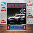 Personalised Gran Turismo BMW Inspired Style Game Kids Inspired Birthday Card (SA)