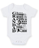 Grandad You Are As Strong As Wookie Personalised Baby Boy Girl Unisex Short Sleeve Bodysuit