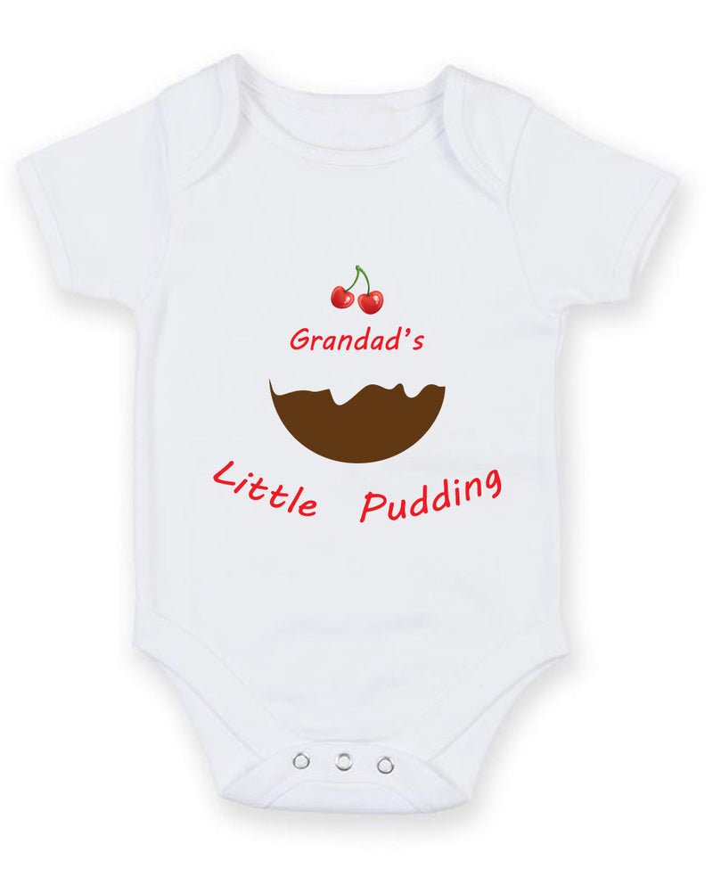 Grandad's Little Pudding Baby Grow Bodysuit