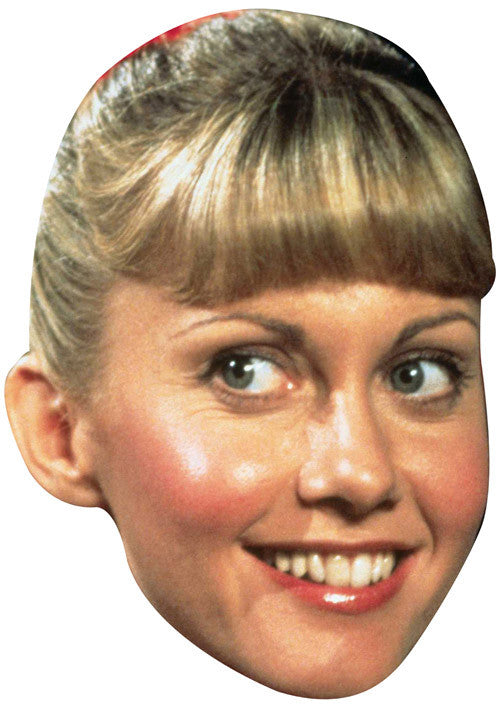 Grease Sandy2 Celebrity Face Mask Fancy Dress Cardboard Costume Mask