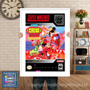 Great Circus Mystery Starring Mickey And Minnie Super Nintendo GAME INSPIRED THEME Retro Gaming Poster A4 A3 A2 Or A1