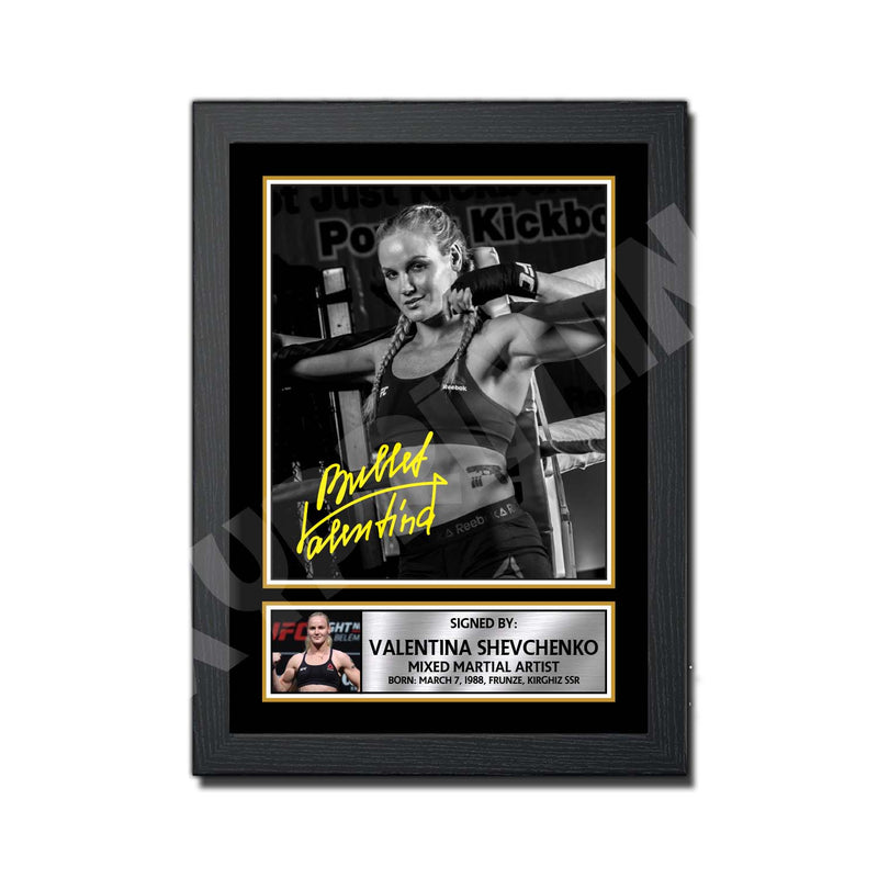 Green Valentina Shevchenko Limited Edition MMA Wrestler Signed Print - MMA Wrestling