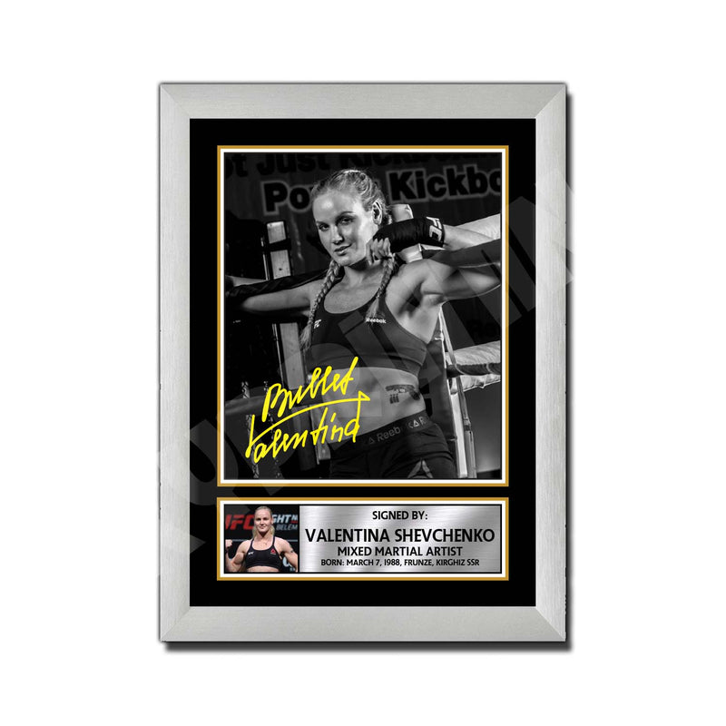 Green Valentina Shevchenko Limited Edition MMA Wrestler Signed Print - MMA Wrestling