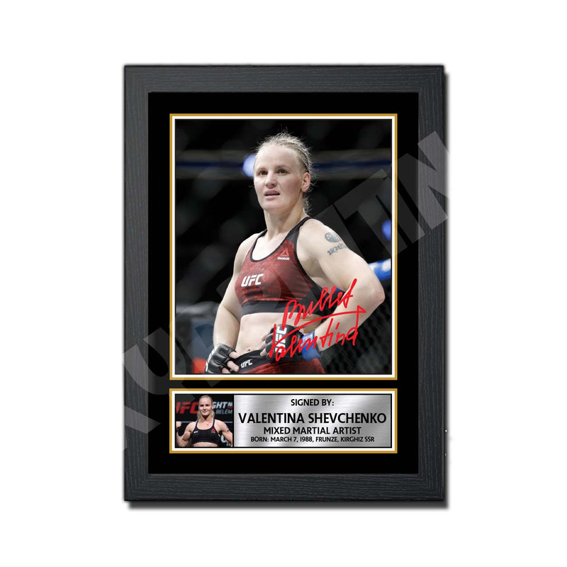 Green Valentina Shevchenko 2 Limited Edition MMA Wrestler Signed Print - MMA Wrestling