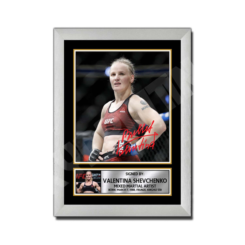 Green Valentina Shevchenko 2 Limited Edition MMA Wrestler Signed Print - MMA Wrestling